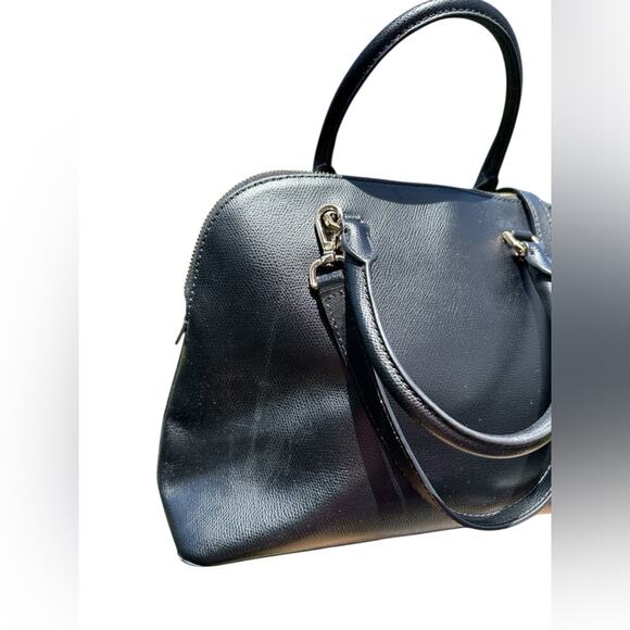 Michael Kors Cindy Medium Size Satchel Black Handbag - Picture 12 of 13